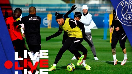 Replay : 15 minutes d'entraînement veille de Montpellier - Paris Saint-Germain