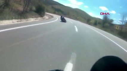 'Motorcu dostu bariyer'e 1 metre kala ölüme böyle gitmişler
