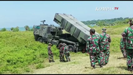 KSAD Jenderal Dudung Uji Coba Roket Canggih di Sukabumi