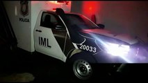 Corpo de dois homens mortos a tiros chega ao IML de Cascavel