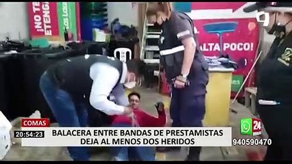 Prestamistas colombianos desatan balacera en Comas y dejan herido a venezolano