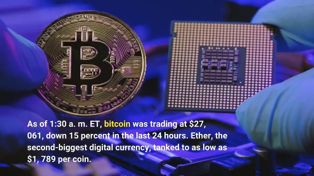 Bitcoin plunges below $27000 erases 2021 gains as crypto sell off