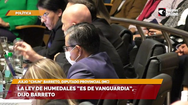 La ley de humedales “es de vanguardia”, dijo Barreto