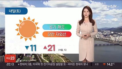 [날씨] 주말 더위 꺾여…맑고 선선, 낮 서울 21도