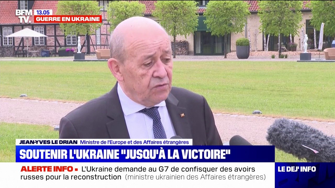 Jean-Yves Le Drian appelle à soutenir l'Ukraine "jusqu'à la victoire"