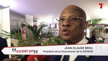 Jean-Claude Brou (président commission CEDEAO) : 