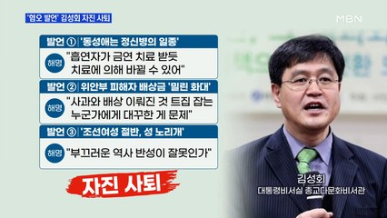 [백운기의 뉴스와이드] '혐오 발언 논란' 김성회, 자진 사퇴 / '성 비위 의혹' 위기의 민주당?