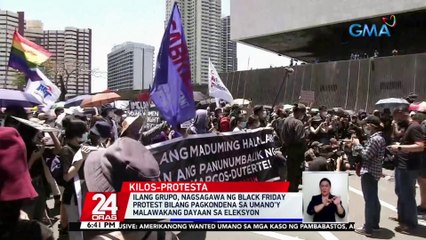 Ilang grupo, nagsagawa ng Black Friday protest bilang pagkondena sa umano'y malawakang dayaan sa eleksyon | 24 Oras