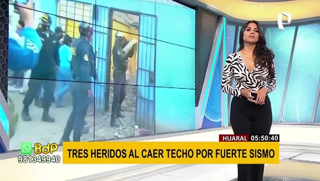 Vivienda colapsa en Huaral y deja tres heridos tras sismo de magnitud 5.5