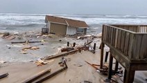 Locals react to ocean swallowing homes in North Carolina