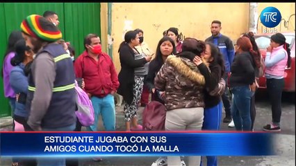 Un niño de 15 años murió electrocutado en una escuela de Quito