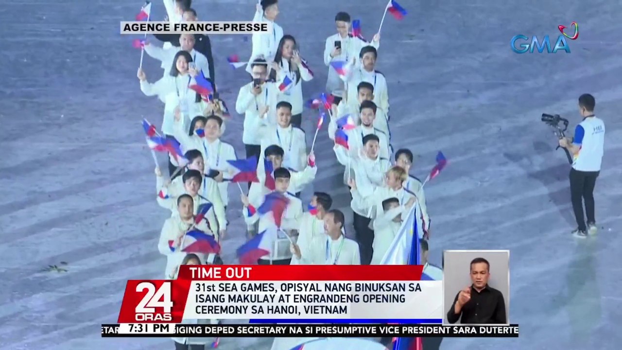 31st SEA Games, opisyal nang binuksan sa isang makulay at engrandeng opening ceremony sa Hanoi, Vietnam | 24 Oras
