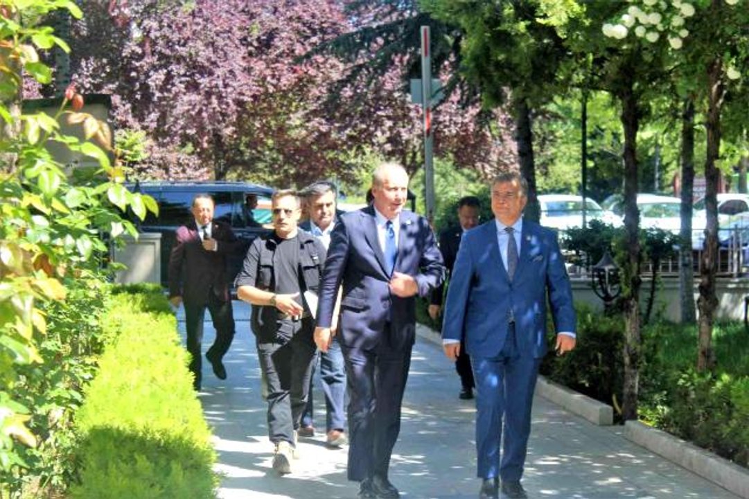 Memleket Partisi Genel Başkanı İnce'den, Yeniden Refah Partisi Genel Başkanı Erbakan'a ziyaret