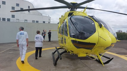 Le CHU de Nantes se dote d'un nouvel hélicoptère plus performant et plus grand