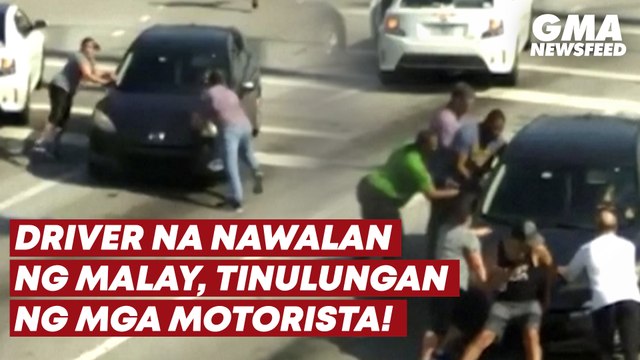 Driver na nawalan ng malay, tinulungan ng mga motorista! | GMA News Feed
