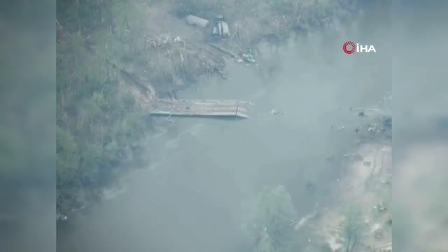 Ukrayna, Donets nehrini geçmeye çalışan Rus askerlerini pusuya düşürdü