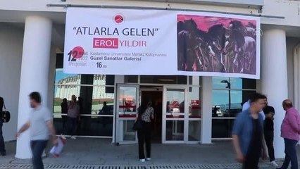 Kastamonu'da "Atlarla gelen" resim sergisi açıldı