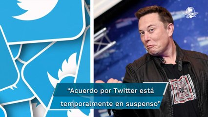 Elon Musk anuncia que planes para adquirir Twitter están "temporalmente en suspenso"