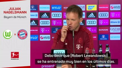 Nagelsmann, no se pronuncia sobre Lewandowski: "Preguntadle al jugador"