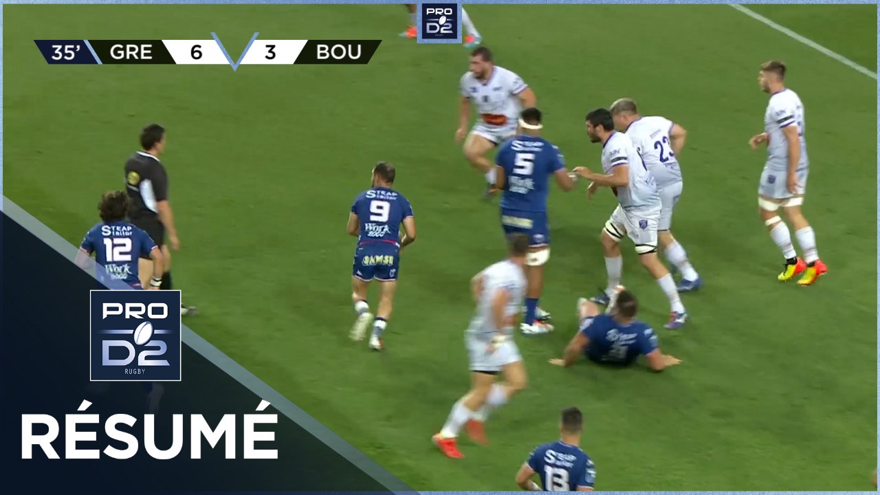 PRO D2 - Résumé FC Grenoble Rugby-US Bressane: 42-17 - J30 - Saison 2021/2022
