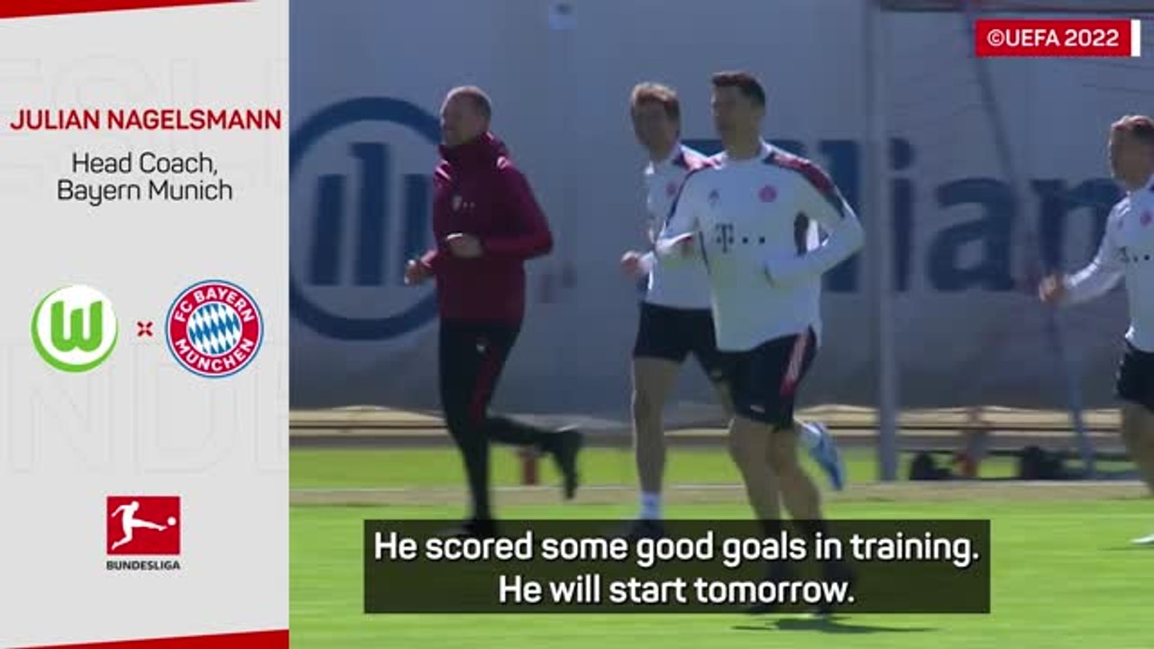 Nagelsmann remains happy with Lewandowski involvement