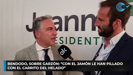 Bendodo, sobre Garzón: “Con el jamón le han pillado con el carrito del helado”