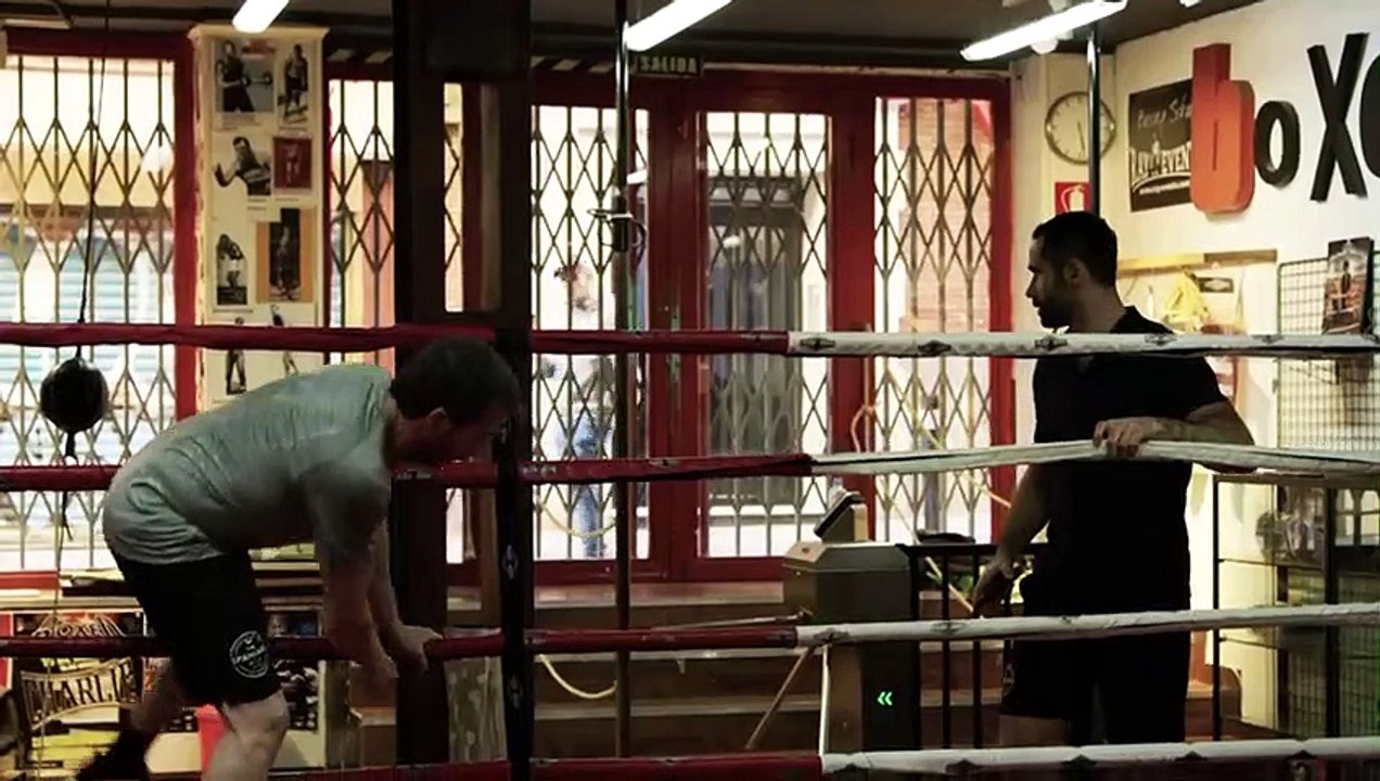 Pablo Motos entrena con Jorge Blanco, su boxeador