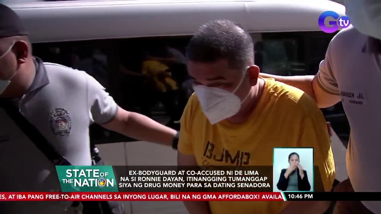 Ex-bodyguard at co-accused ni De Lima na si Ronnie Dayan, itinangging tumanggap siya ng drug money para sa dating senadora | SONA