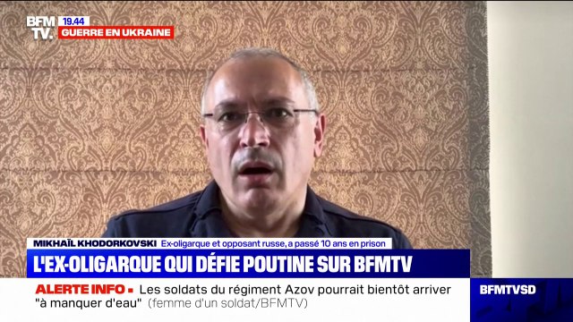 Mikhaïl Khodorkovski, ex-oligarque et opposant russe: Poutine est un vrai bandit qui cède seulement face à la force