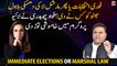 Who threatened Bilawal Bhutto with immediate elections or martial law?