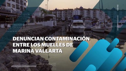 Infinidad de contaminantes entre los muelles de Marina Vallarta | CPS Noticias Puerto Vallarta