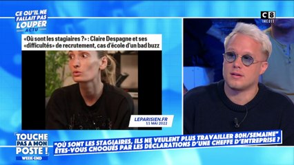 "Où sont les stagiaires, ils ne veulent plus travailler 80h/semaine" : une manager fait polémique