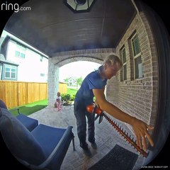 Hedge Trimmer Stuck in Finger
