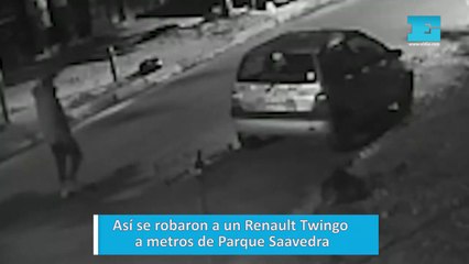 Así se robaron a un Renault Twingo a metros de Parque Saavedra
