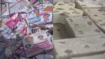 Manila recycles presidential election posters into plastic bricks