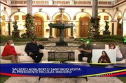 Presidente Nicolás Maduro recibe en el Palacio de Miraflores a la leyenda de la Salsa Adalberto Santiago