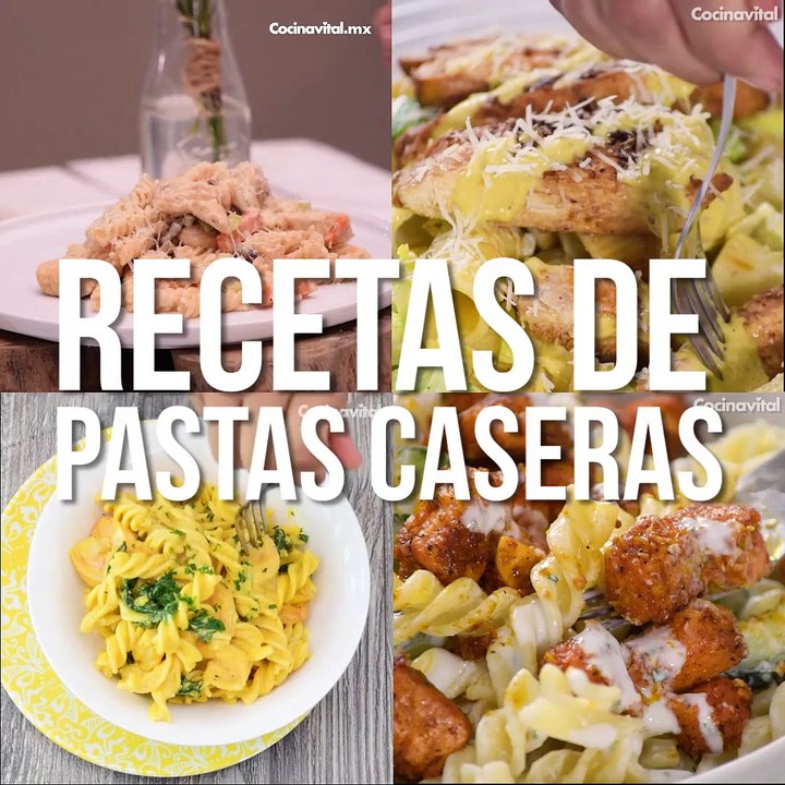 5 fáciles y rendidoras recetas de pastas caseras para la semana - Vídeo  Dailymotion