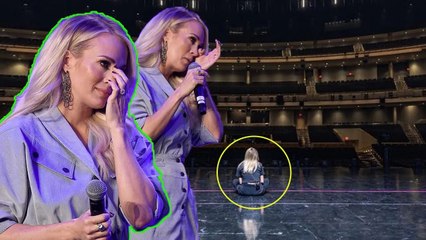 Carrie Underwood sobbed while performing in an empty auditorium,why did audience turn away from her?