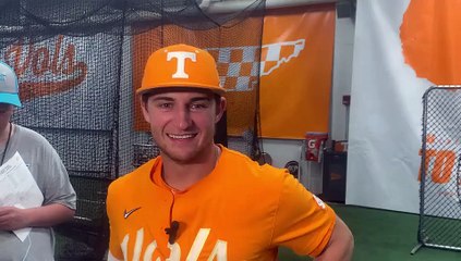 Evan Russell Reacts to Hitting Two Homers, Inching Closer to Todd Helton's Program Home Run Record, Vols Winning Series Over Georgia