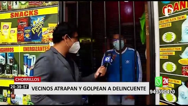 Chorrillos: Vecinos capturan y golpean a delincuente