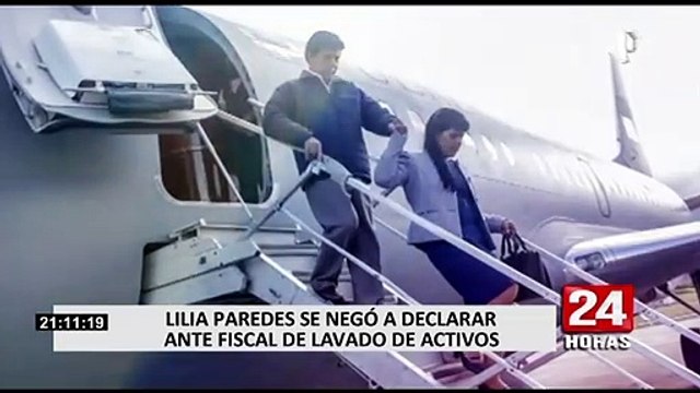 Tesis de pareja presidencial: Lilia Paredes acudió hoy a la Fiscalía y se acogió al silencio