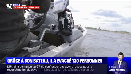 Guerre en Ukraine: grâce à son bateau, il a évacué 130 personnes