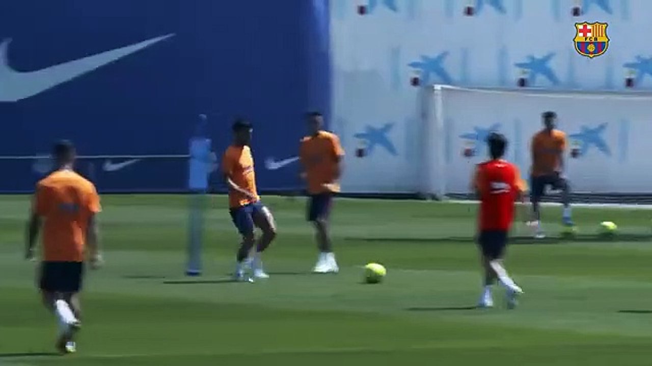 Los golazos de los jugadores en el último entrenamiento / FCB