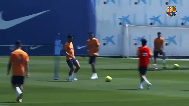 Los golazos de los jugadores en el último entrenamiento / FCB