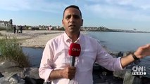 Atıklarla siyaha dönüşen Kınıklı Deresi Marmara Denizi'ne akıyor