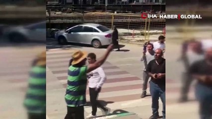 İnekleri ile belediye'yi bastı