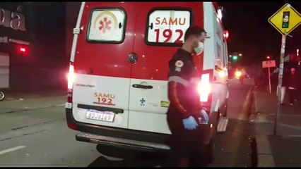 Após consumo excessivo de álcool, jovem necessita do atendimento do Samu