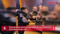 Dolandırdıkları paraları dalga geçerek sayan tefecilerin görüntüleri ortaya çıktı