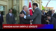 Cumhurbaşkanı Erdoğan Katar Emiri Şeyh Temim Bin Hamed Al Sani ile görüştü
