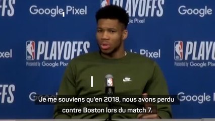 Bucks - Giannis : "Peu importe ce qui va se passer, il y aura des leçons à tirer"